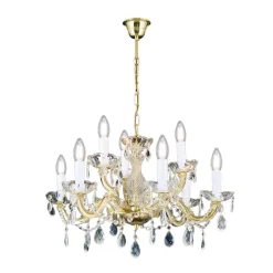 Lysekrone Marie Claire krystalglas 9 lyskilder^ORION Hot