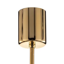 Lysekrone Polo, 3 lyskilder, sort/mørk messing^Argon