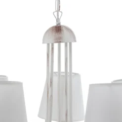 Lysekrone Pompei, med skærme, hvid antik^ONLI New