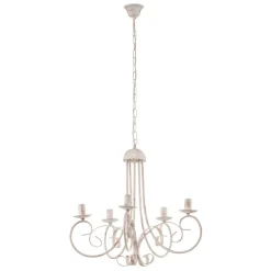 Lysekrone Pompei, uden skærme, hvid antik^ONLI Best