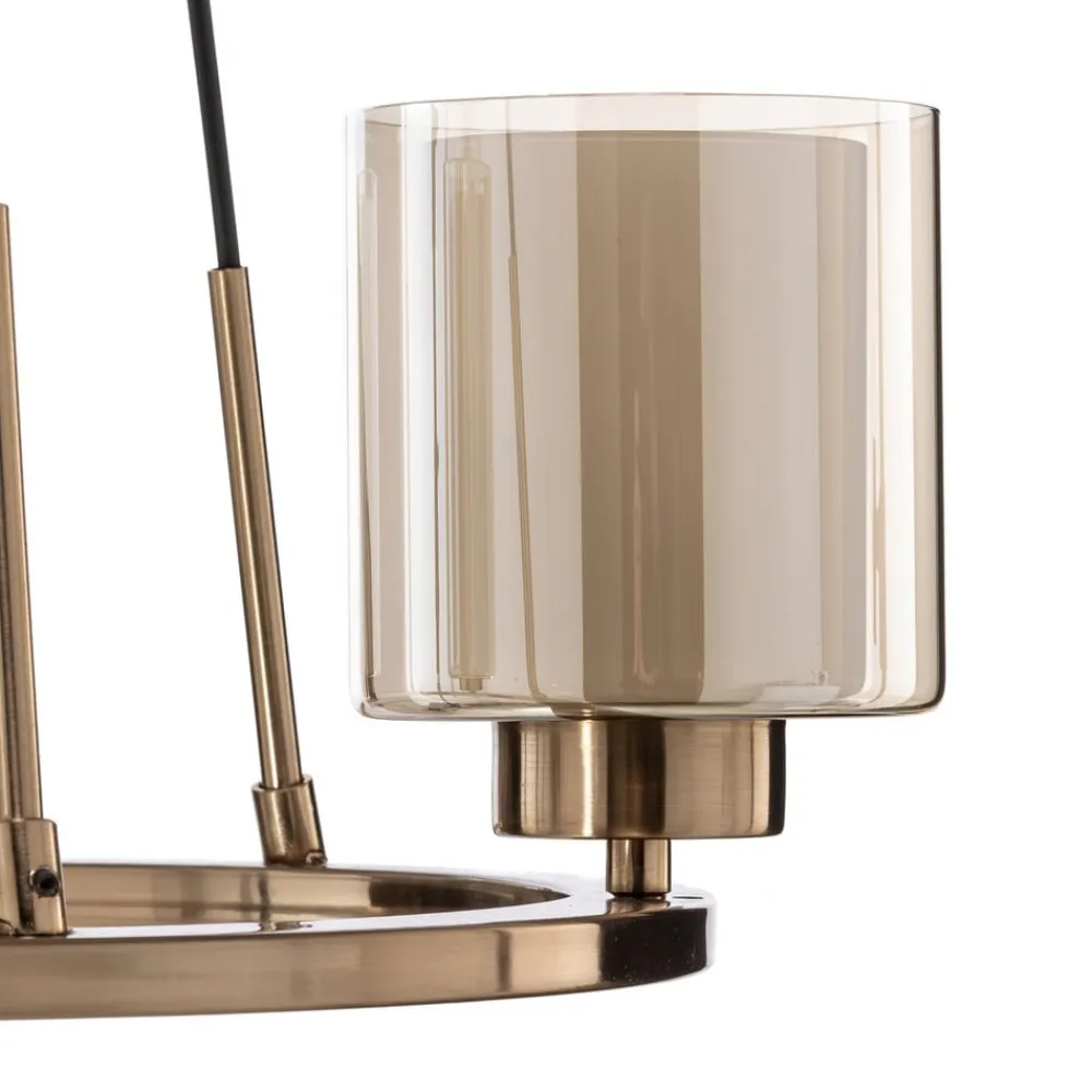 Lysekrone Ressa, Ø 44 cm, messing antik, 3 lyskilder.^Lucea Outlet