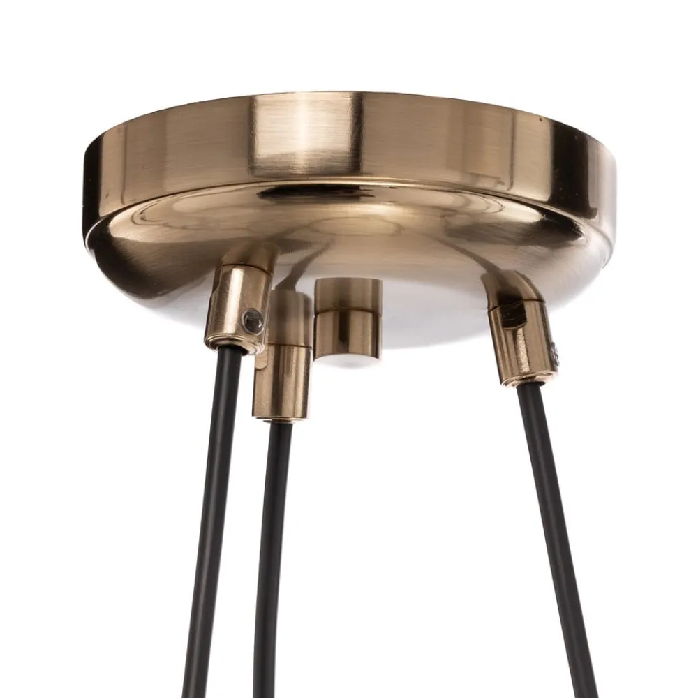 Lysekrone Ressa, Ø 44 cm, messing antik, 3 lyskilder.^Lucea Outlet