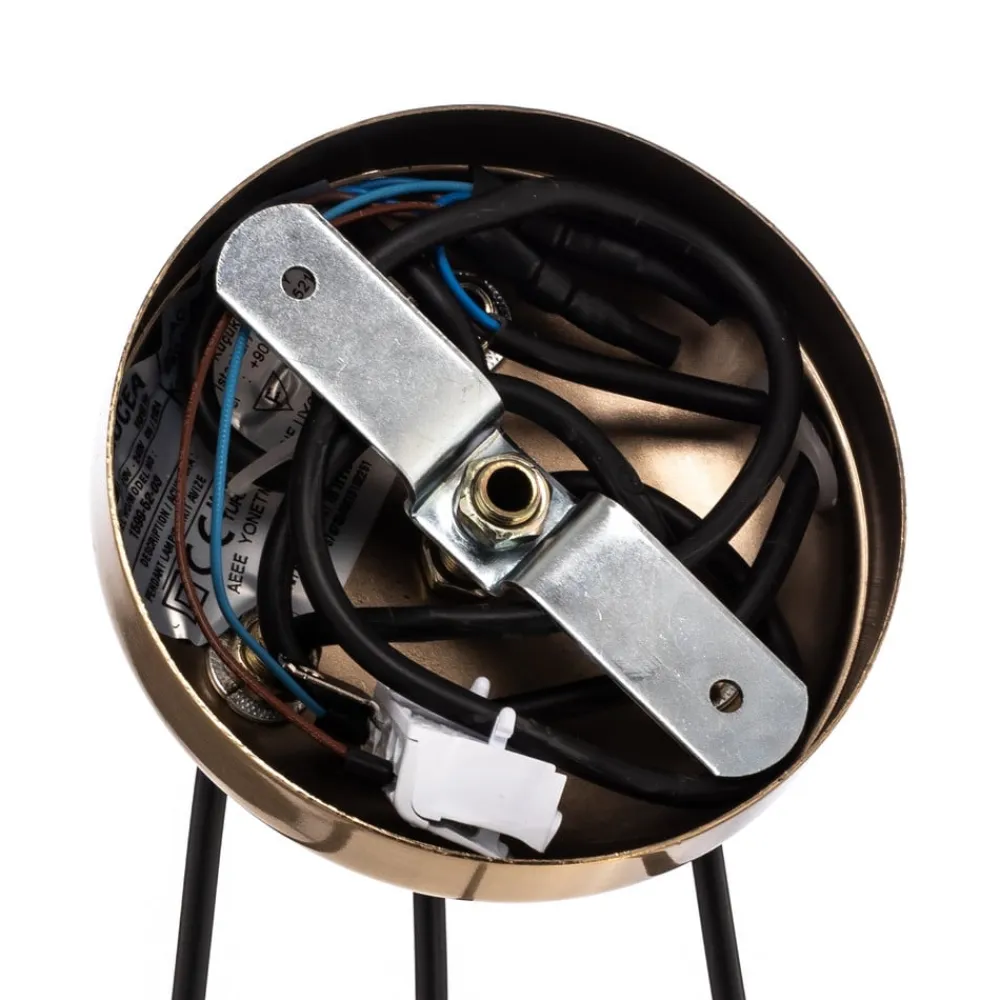 Lysekrone Ressa, Ø 44 cm, messing antik, 3 lyskilder.^Lucea Outlet