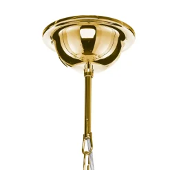 Domiluce Lysekrone Retro, 16-flammet, guld