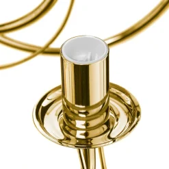 Domiluce Lysekrone Retro, 16-flammet, guld