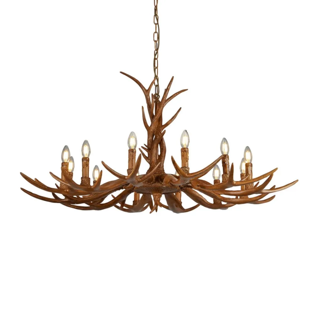 Searchlight Pendellamper>Lysekrone Stag i form af et gevir, 12 lyskilder