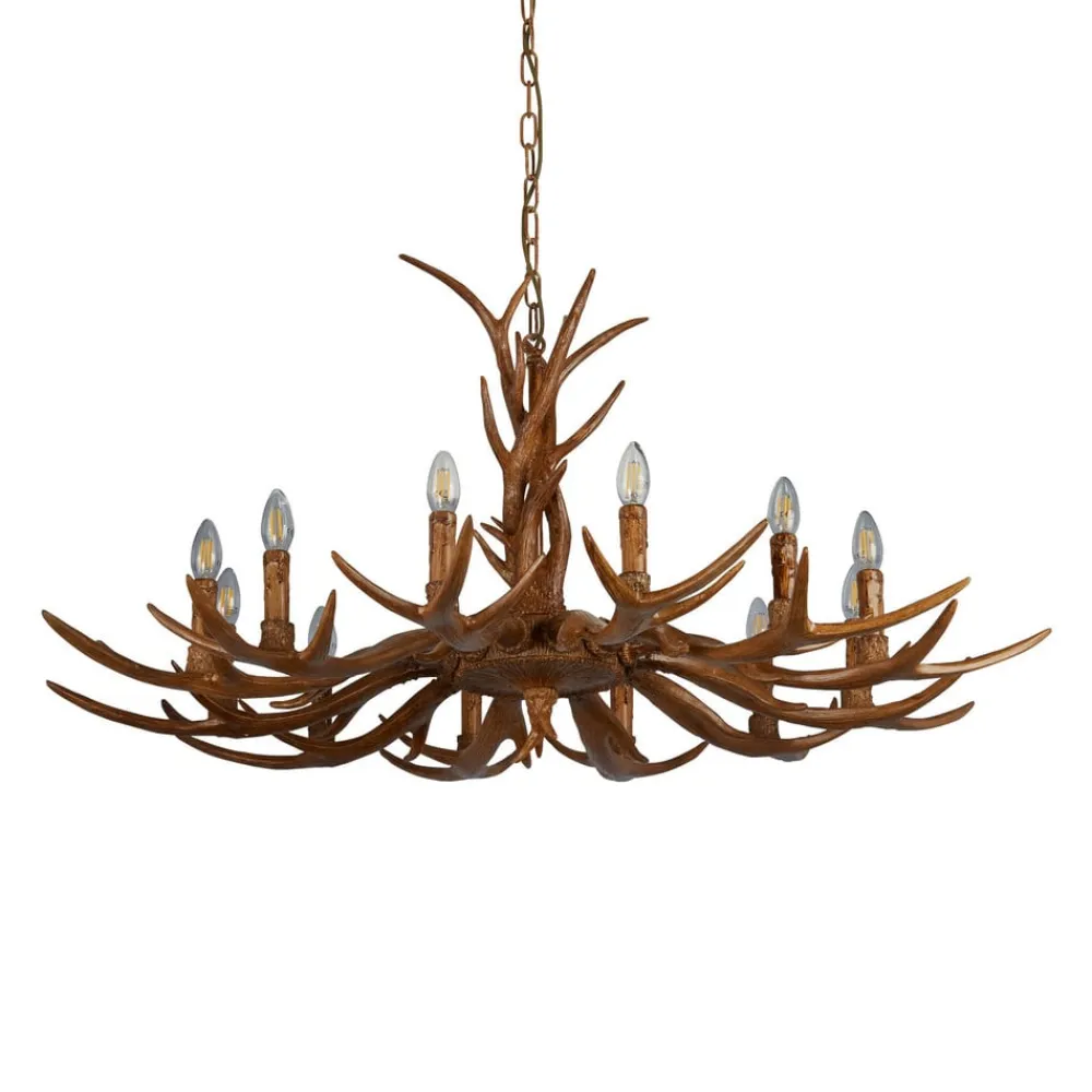 Searchlight Pendellamper>Lysekrone Stag i form af et gevir, 12 lyskilder