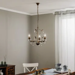 Lysekrone Teresa med krystaller, 3 lyskilder^ONLI Outlet