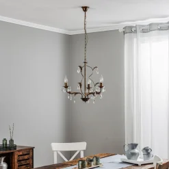 Lysekrone Teresa med krystaller, 3 lyskilder^ONLI Outlet