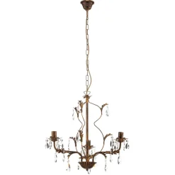 Lysekrone Teresa med krystaller, 3 lyskilder^ONLI Outlet