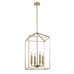 Lysekrone Till 13256, guldfarvet, metal, 4 lyskilder^Opviq Clearance