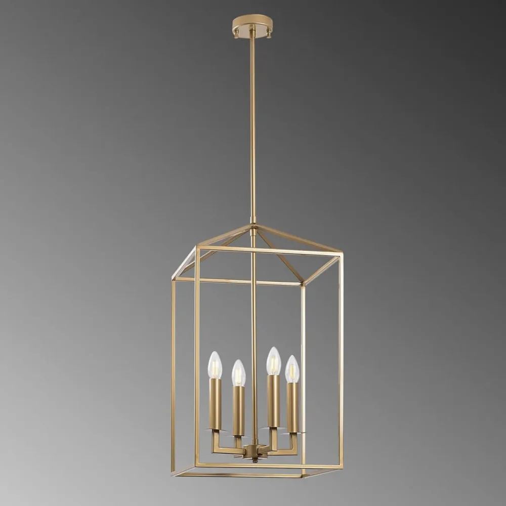 Lysekrone Till 13256, guldfarvet, metal, 4 lyskilder^Opviq Clearance