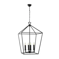 Lysekrone Till 13251, sort, metal, 4 lyskilder^Opviq Outlet