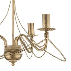 Lysekrone Tori 3, 3 lyskilder, guld^EMIBIG LIGHTING Outlet