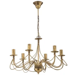 EMIBIG LIGHTING Lysekrone Tori 6, 6 lyskilder, guld