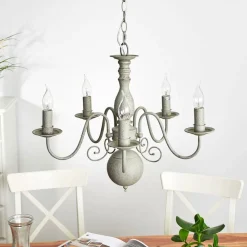 Searchlight Lysekroner>Lysekronen Greythorne, 5 lyskilder