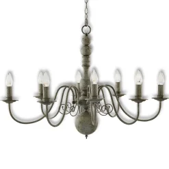 Searchlight Lysekronen Greythorne, 8 lyskilder