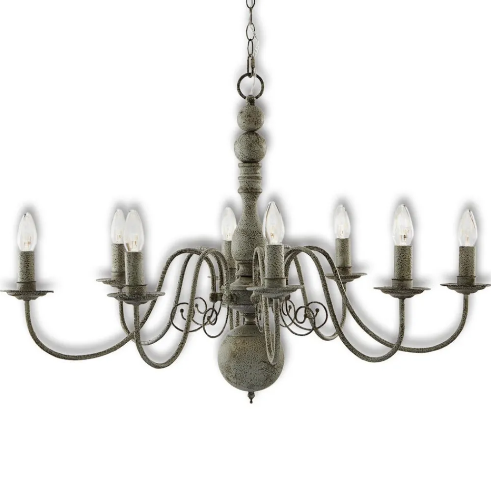 Searchlight Lysekronen Greythorne, 8 lyskilder