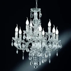 Lysekronen Perdita i kromoptik^Reality Leuchten Sale