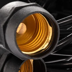 Lyskæde Girlanda IP44 sort 15 m uden pærer^Eko-Light