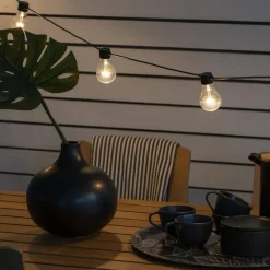 Lyskæder ølhave 10x pære klar amber^Konstsmide Christmas