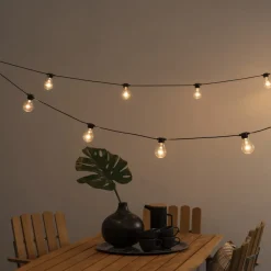 Lyskæder ølhave 10x pære klar amber^Konstsmide Christmas