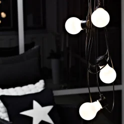 Konstsmide Christmas Dekorationsbelysning>Lyskæder til ølhaven 10x pære opal varm hvid