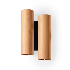 LZF LAMPS Bæredygtige Lamper>LZF Black Note Duplet væglampe, sort/kirsebær