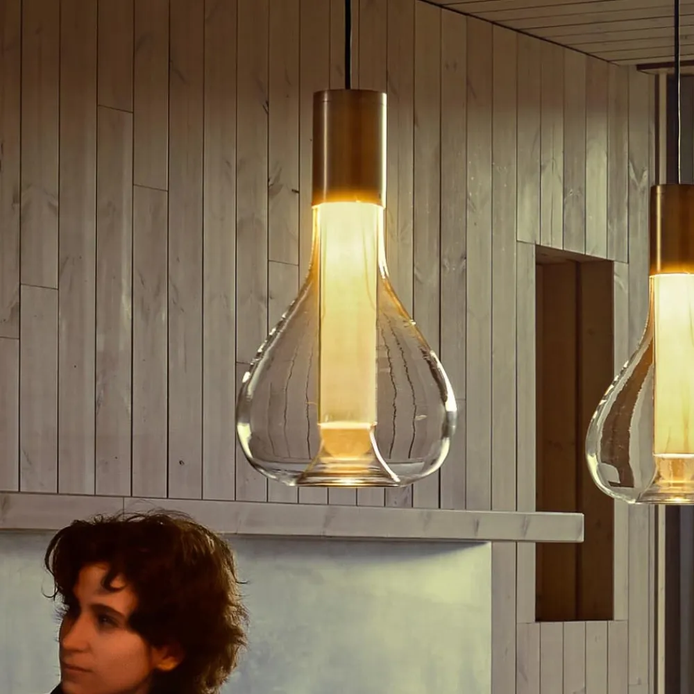 LZF LAMPS Bæredygtige Lamper>LZF Eris LED-pendellampe, glas, aluminium/elfenben