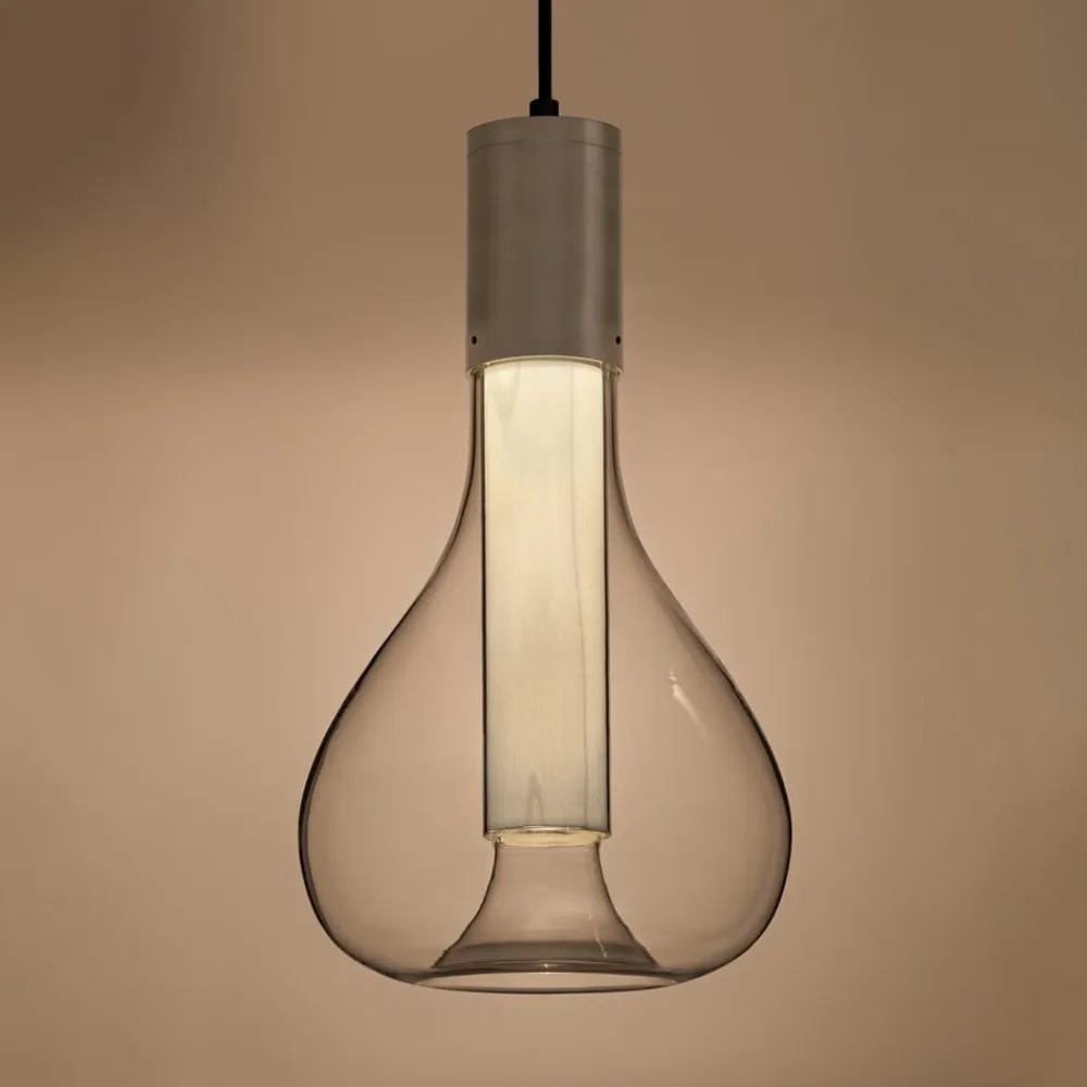 LZF LAMPS Bæredygtige Lamper>LZF Eris LED-pendellampe, glas, aluminium/elfenben
