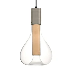 LZF LAMPS Bæredygtige Lamper>LZF Eris LED-pendellampe, glas, aluminium/bøg