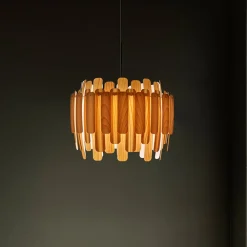 LZF Maruja pendellampe i træ, bøg^LZF LAMPS New