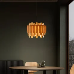 LZF Maruja pendellampe i træ, bøg^LZF LAMPS New