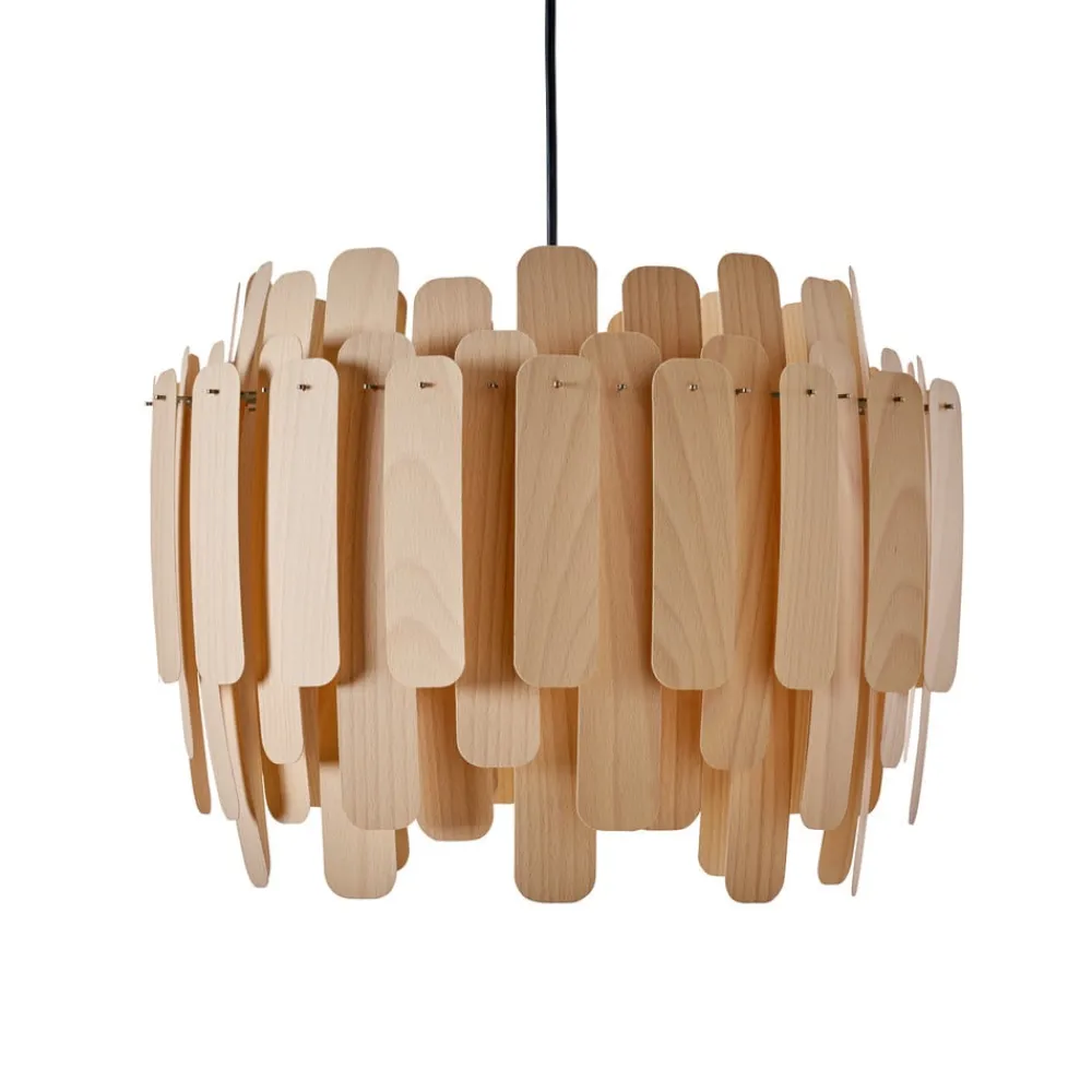 LZF Maruja pendellampe i træ, bøg^LZF LAMPS New