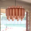 LZF LAMPS Bæredygtige Lamper>LZF Maruja træ-pendellampe, rosa