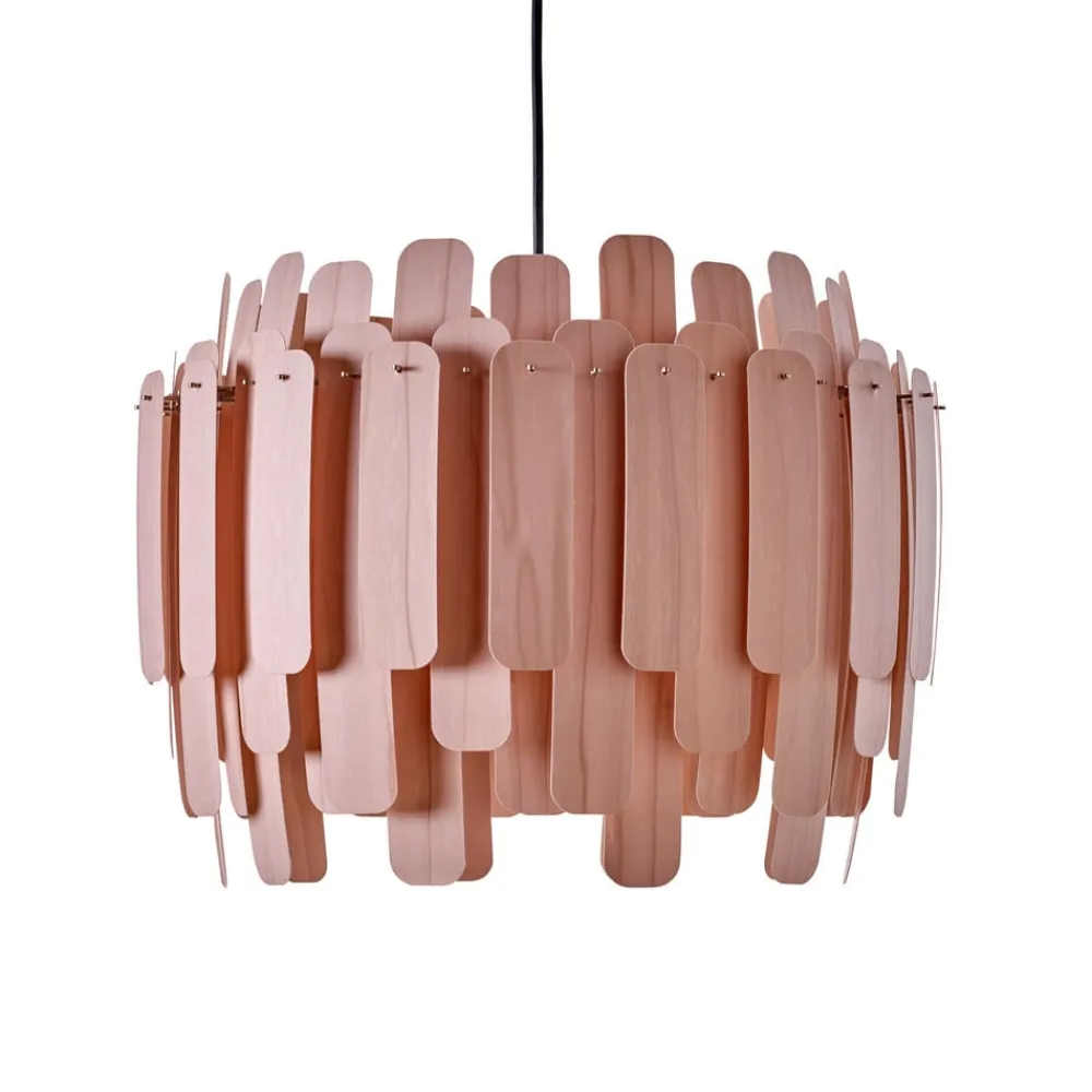 LZF LAMPS Bæredygtige Lamper>LZF Maruja træ-pendellampe, rosa