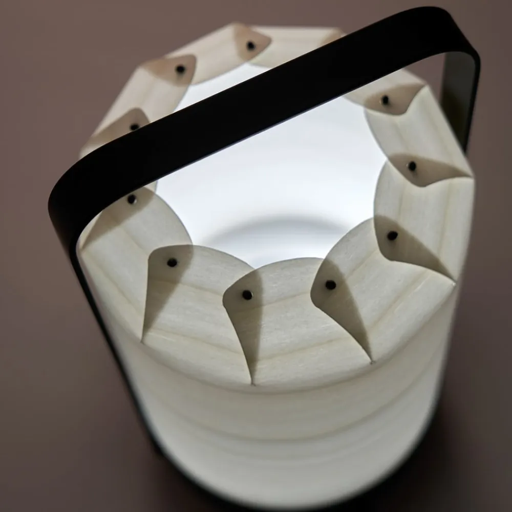 LZF Mini Chou LED-bordlampe, batteri, grå^LZF LAMPS Online