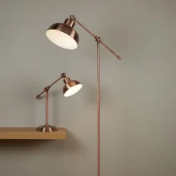 Searchlight Gulvlamper>Macbeth gulvlampe, metal, kobber