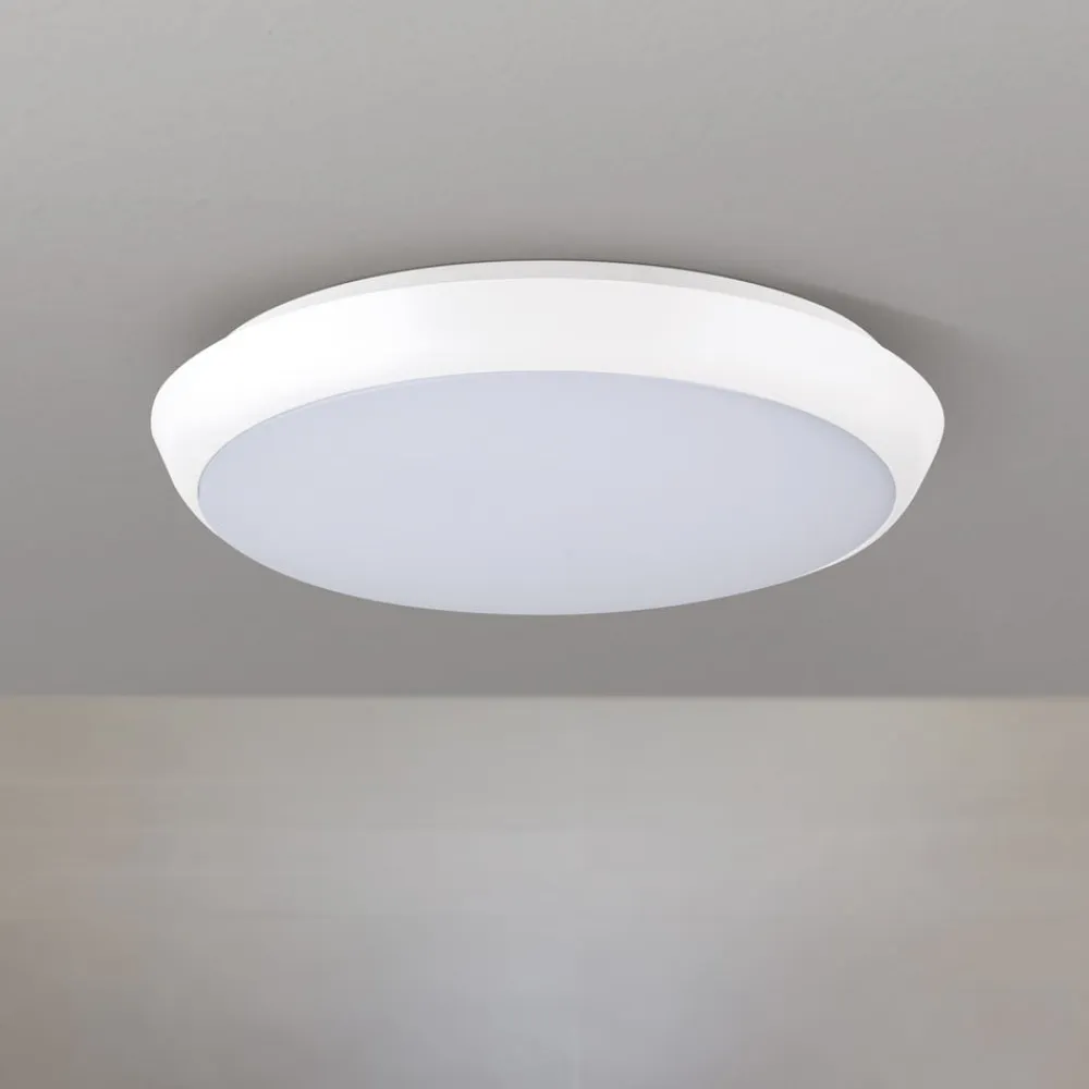 ORION Loftlamper>Maggy LED-loftlampe, Ø 25 cm, hvid, CCT, IP65, dekorative ringe