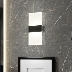 FH Lighting Væglamper|Væglamper>Magnetics LED-væglampe, sort, 22,5 cm høj