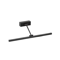 Magritte 450 LED-væglampe, sort, aluminium, bredde 45 cm^FARO BARCELONA Outlet