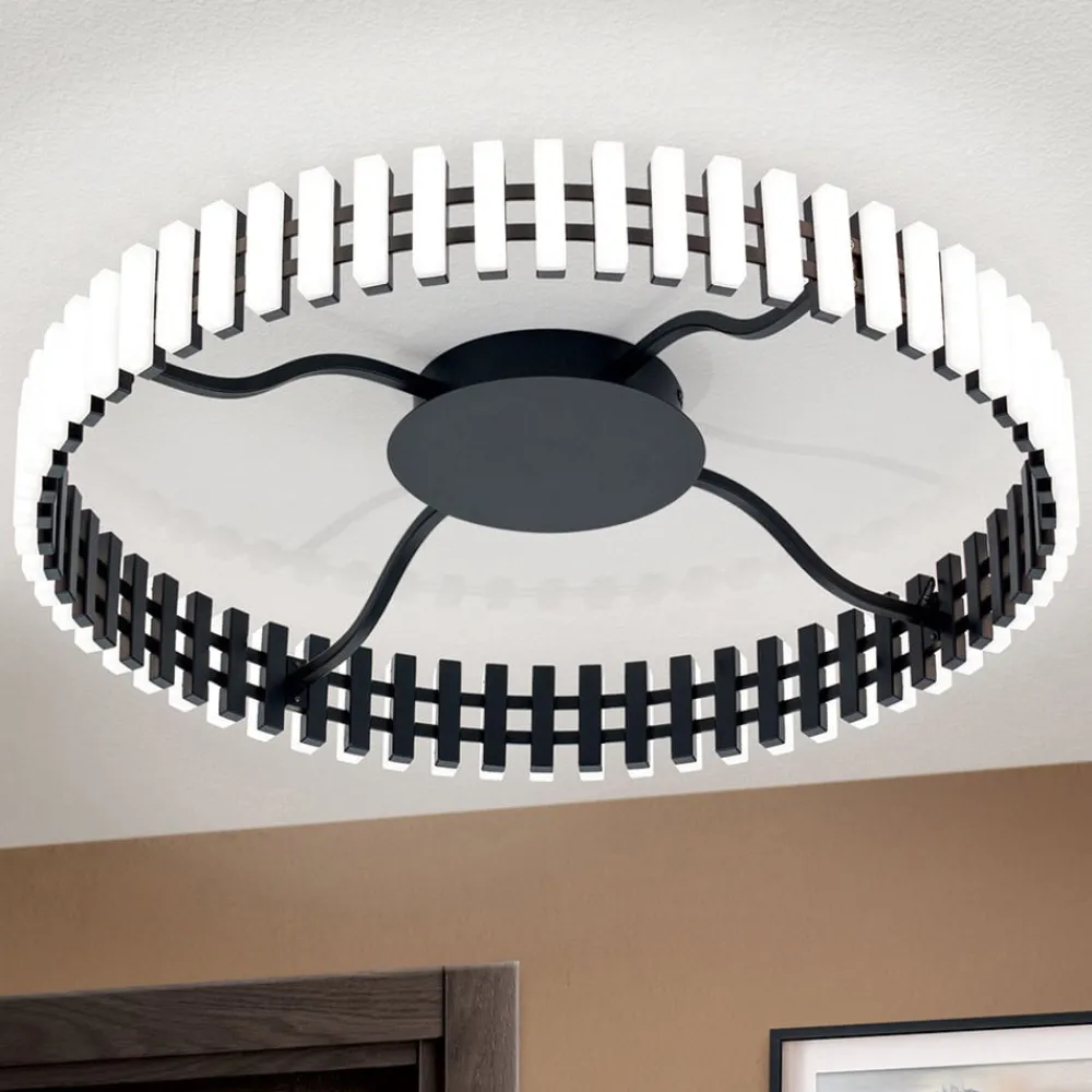 Mansion LED-loftslampe, sort og hvid Ø 63 cm^ORION Online