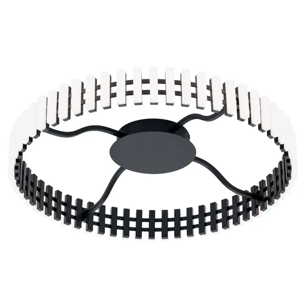 Mansion LED-loftslampe, sort og hvid Ø 63 cm^ORION Online