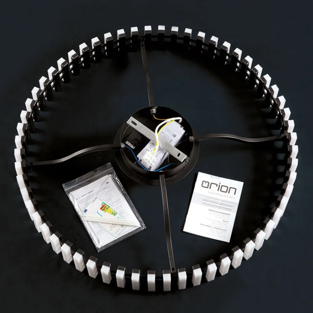 Mansion LED-loftslampe, sort og hvid Ø 63 cm^ORION Online