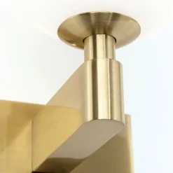 Mara væglampe, messingfarvet, glas, 17,5 cm høj, G9, IP44^ORION Clearance