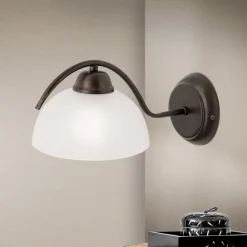 ORION Marco væglampe med alabasterglas