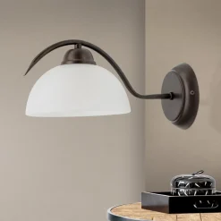 ORION Marco væglampe med alabasterglas