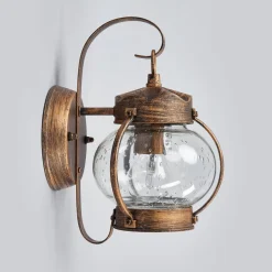 ORION Margerite udendørs væglampe med blæst glas