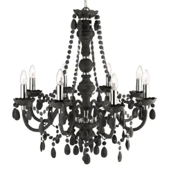 Marie Therese lysekrone, mørkegrå, 8 lyskilder^Searchlight Online