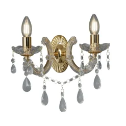 Searchlight Væglamper>Marie Therese væglampe, messing, 2 lyskilder